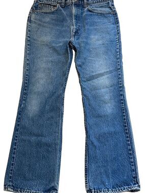 Vintage Y2K Levi's 517 Bootcut Denim Jeans Blue Size 34x30 (29) Western Faded